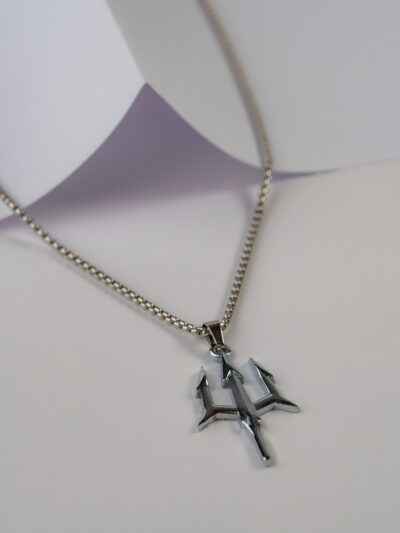 Silver Trident Pendant