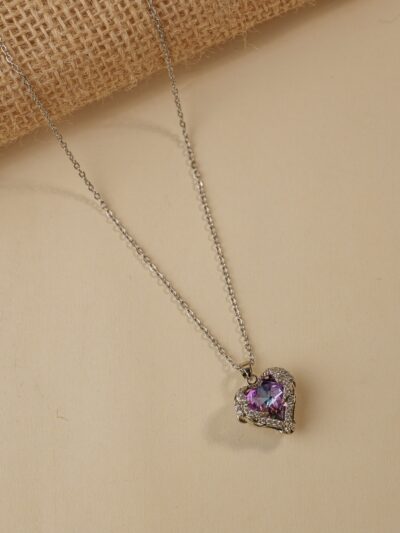 Violet Crown Pendant - Silver